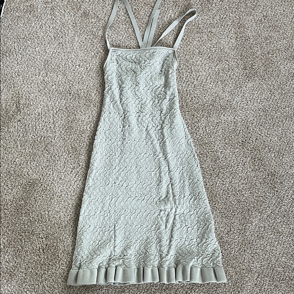 Club Monaco Textured Strappy Back Body-Con Dress